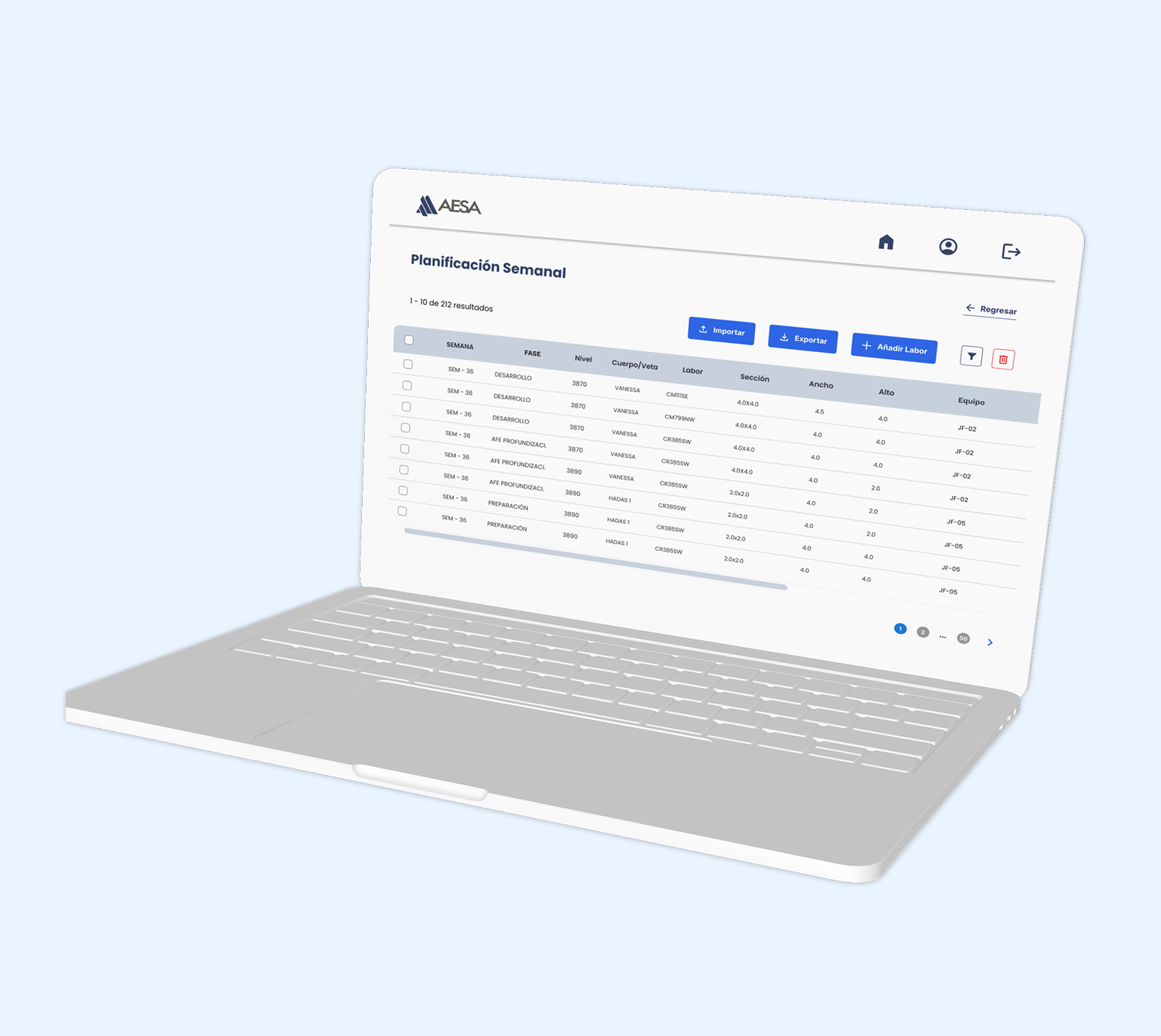 Optimización de la planificación y registro de Labores mediante una plataforma Web